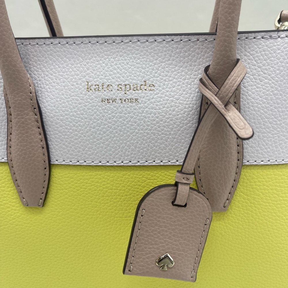 Kate Spade Eva Colorblock Small Top Zip Satchel Crossbody 
Limelight Multi 
NWT - Picture 2 of 16